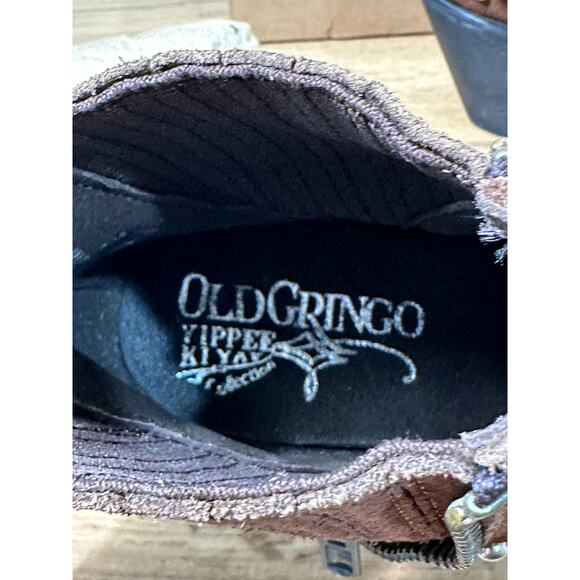 Old Gringo Cambria Boots Brown Soft Suede Leather Size 6.5/7 NWOB Chic Western - Picture 16 of 16